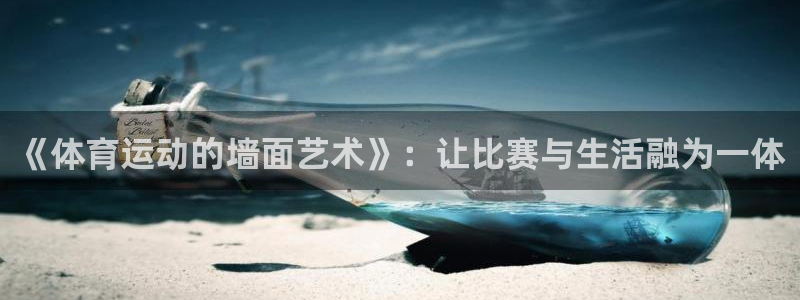 bsport必一运动：《体育运动的墙面艺术》：让比赛与生活融为一体